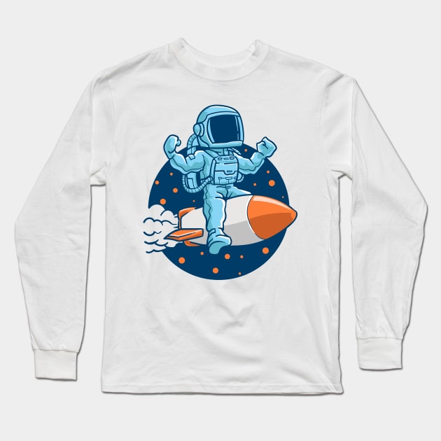 astronaut Long Sleeve T-Shirt by bondan_marshall